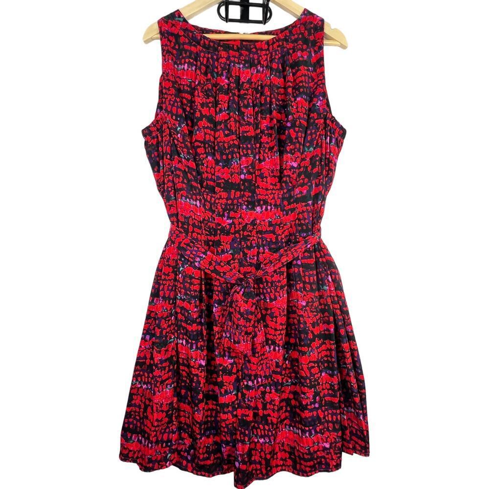 Nwot Marc New York Andrew Marc S Red Black Belted… - image 1